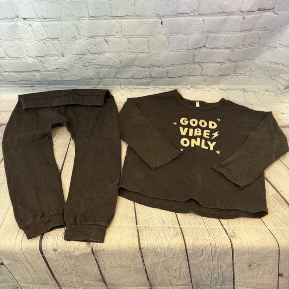 Rylee + Cru Good Vibes Only 2 Piece Toddler Outfit - Picture 1 of 3